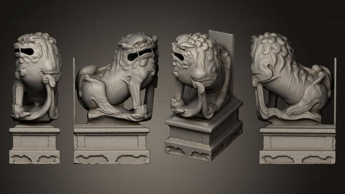 Статуэтки львы тигры сфинксы Lion Statue 016 M